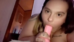 Sucking on a big pink cock – teaser